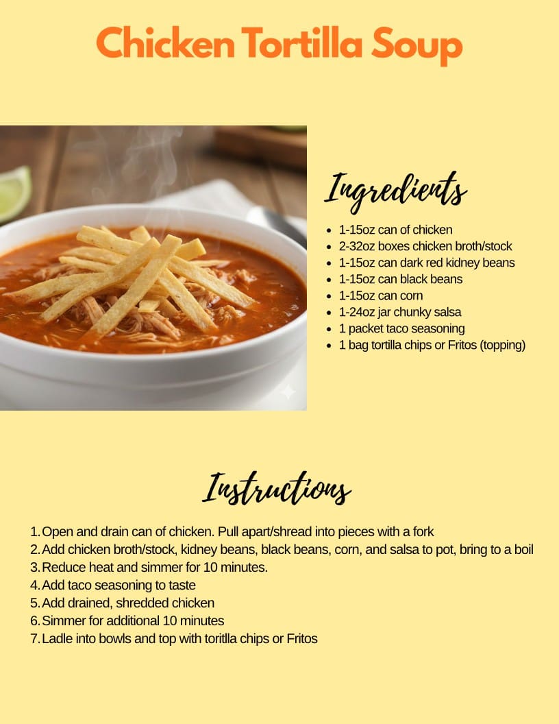 Chicken Tortilla Soup 1