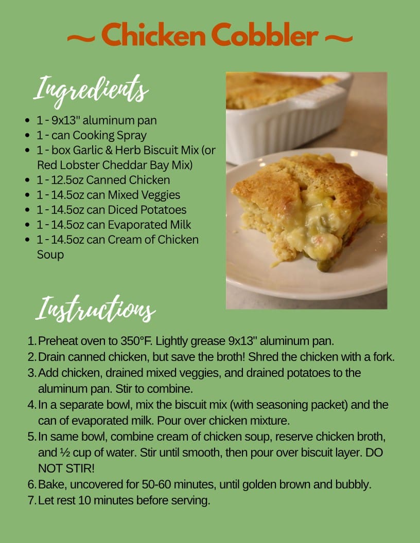 Chicken Cobbler 1